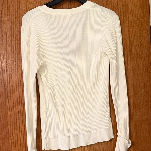 Elegant White Tory Burch Cardigan Sweater - Picture 4 of 6